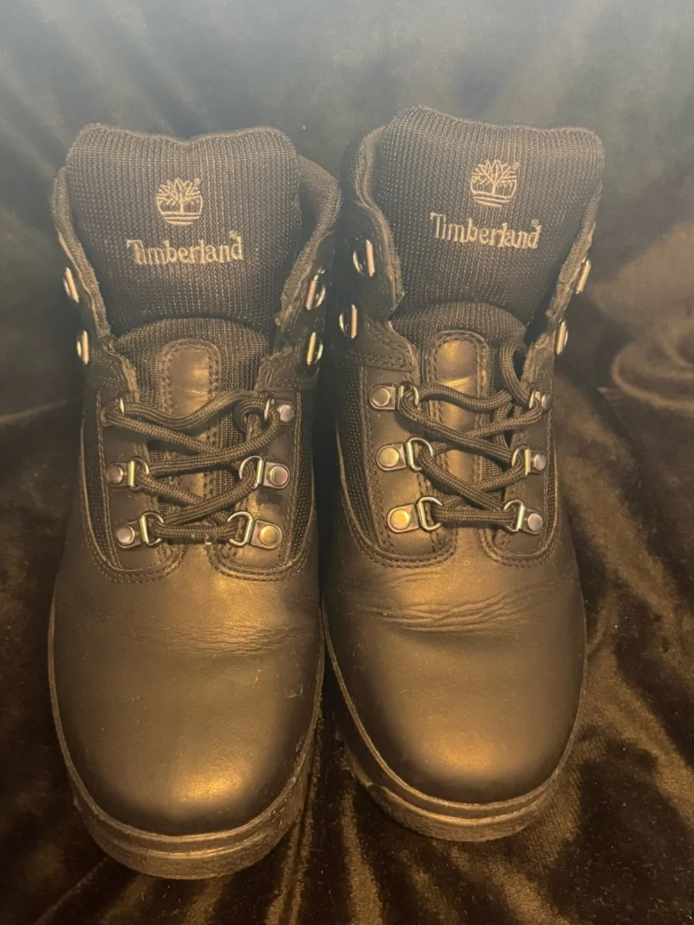 Timberland Kids Black Lace-Up Adventure Boots